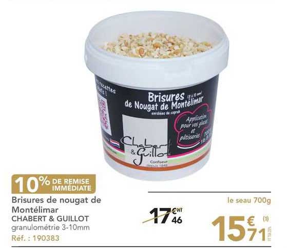 brisures de nougat de montélimar chabert & guillot