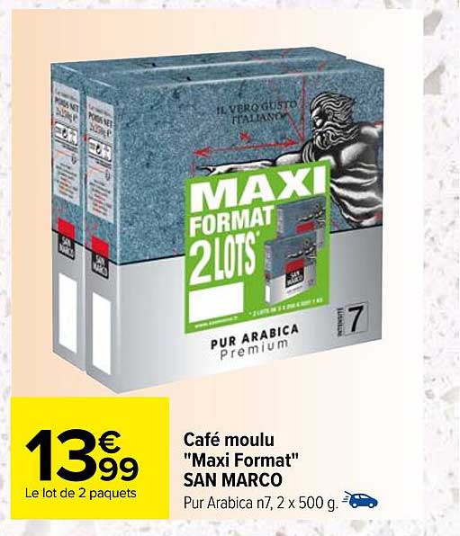 café moulu "maxi format" san marco
