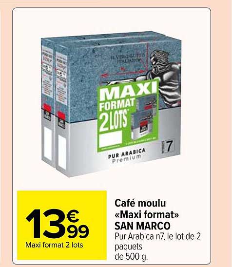 café moulu «maxi format» san marco