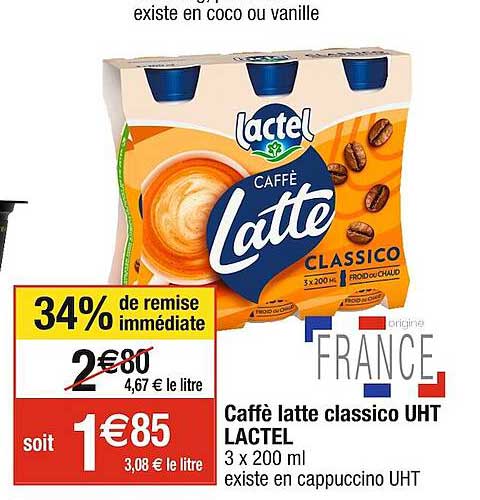 Caffè Latte Classico Uht Lactel