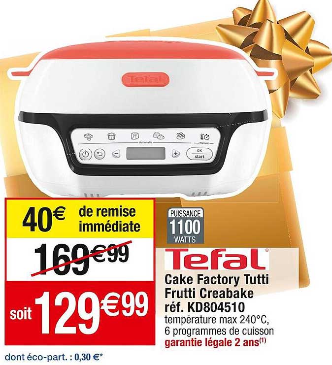 cake factory tutti frutti creabake tefal