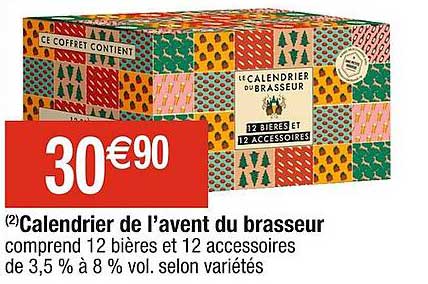 calendrier de l'avent du brasseur
