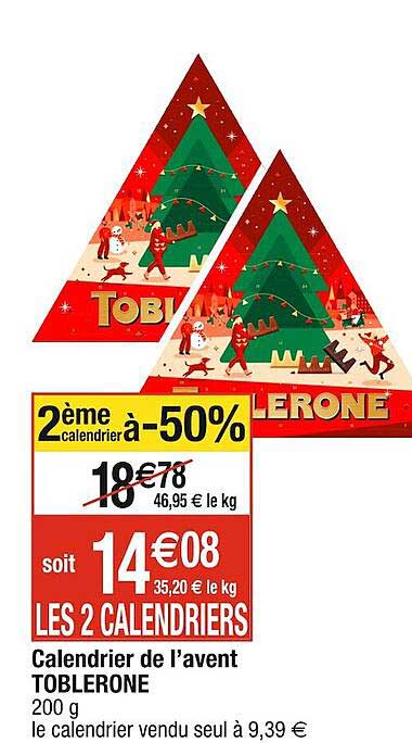 Calendrier De L'avent Toblerone