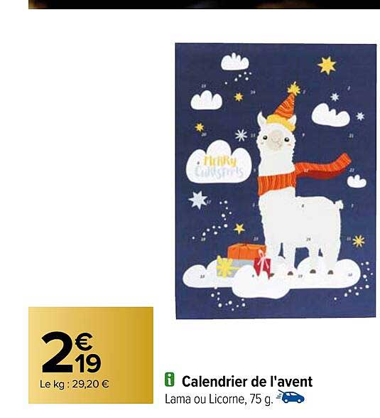 calendrier de l'avent