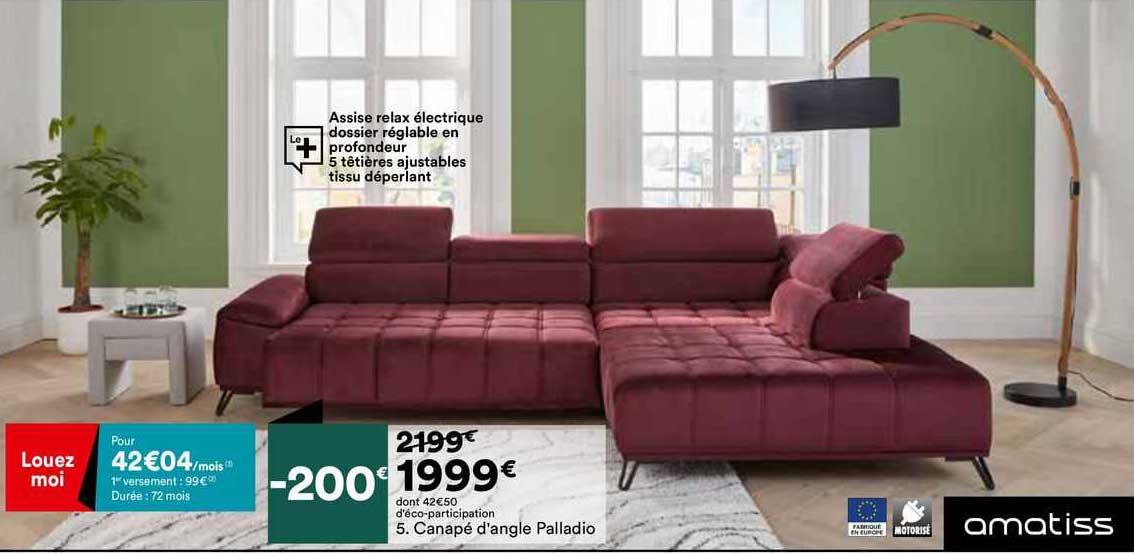 Canapé D'angle Palladio Amatiss