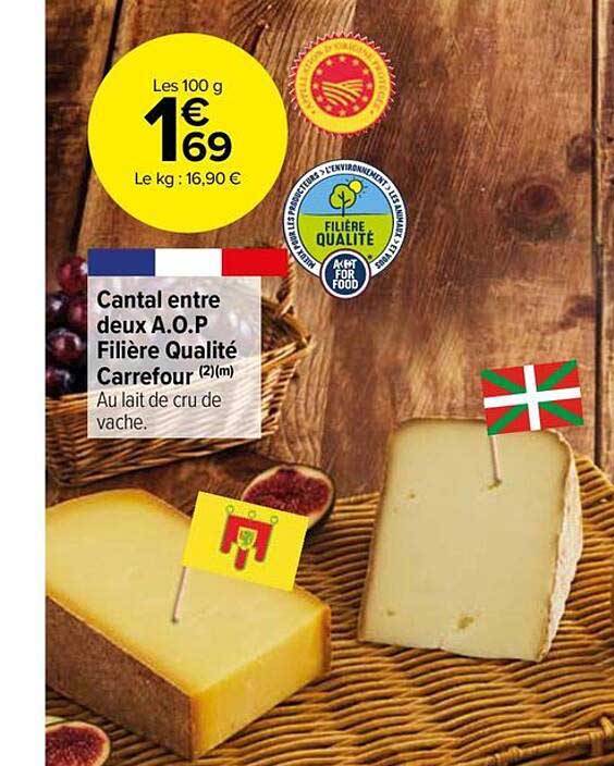 cantal entre deux a.o.p. filière qualité carrefour