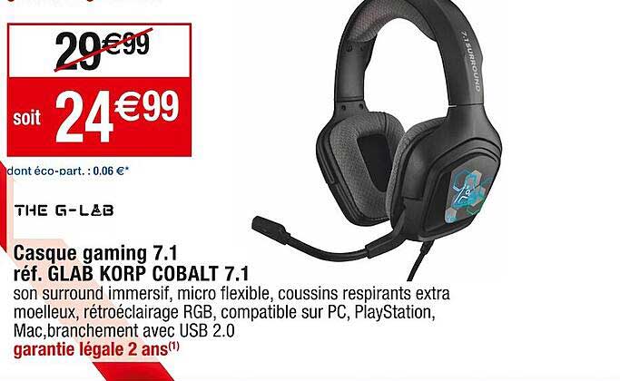 casque gaming 7.1 the g-lab