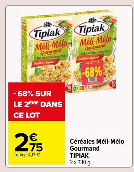céréales méli-mélo gourmand tipiak