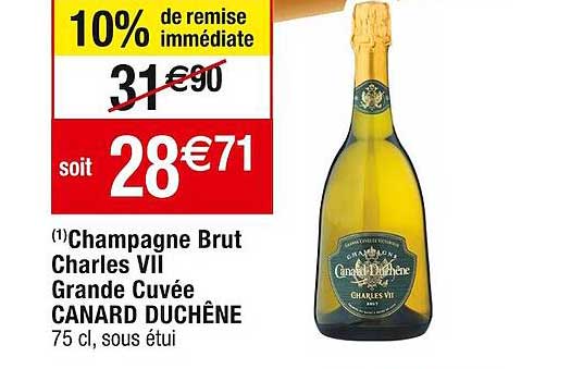 champagne brut charles VII grande cuvée canard duchêne