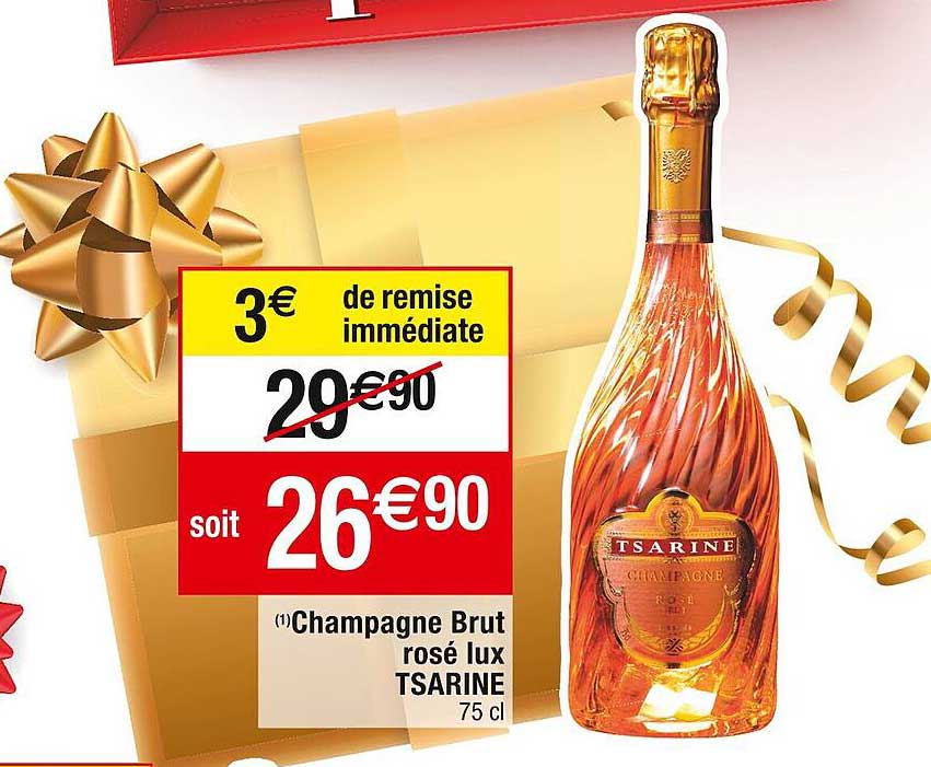 champagne brut rosé lux tsarine