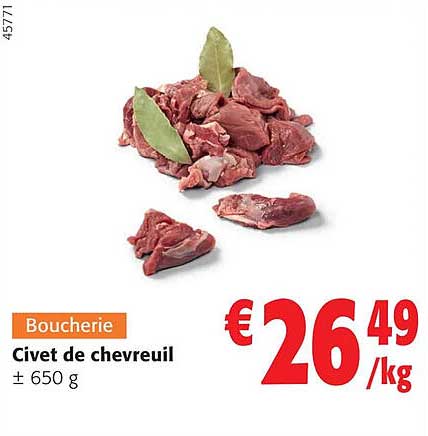 civet de chevreuil