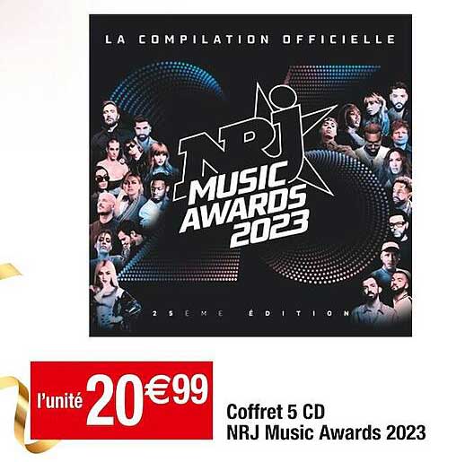 coffret 5 cd nrj music awards 2023