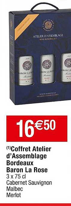 coffret atelier d'assemblage bordeaux baron la rose
