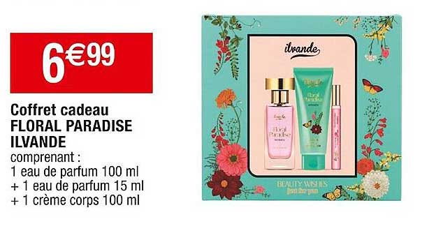 coffret cadeau floral paradise ilvande