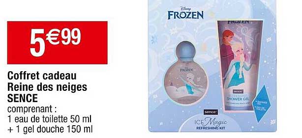 coffret cadeau reine des neiges sence