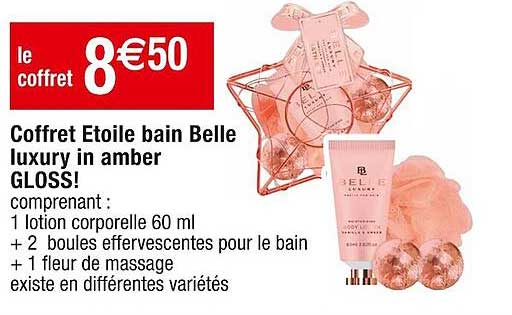 coffret étoile bain belle luxury in amber gloss!