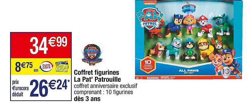 coffret figurines la pat' patrouille