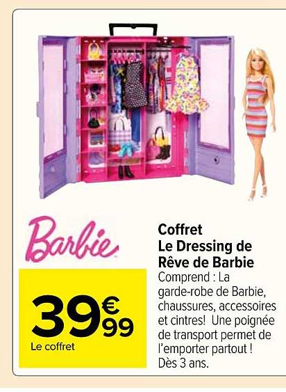 Coffret Le Dressing De Rêve De Barbie