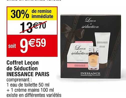 coffret leçon de séduction inessance paris