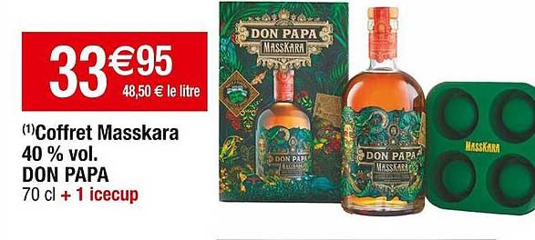 coffret masskara 40% vol. don papa