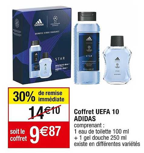 coffret uefa 10 adidas