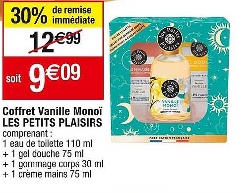 coffret vanille monoï les petits plaisirs