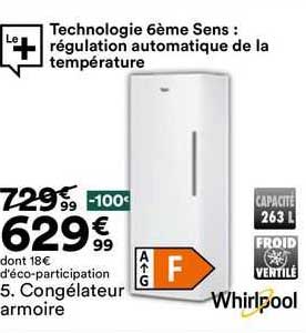 congélateur armoire whirlpool