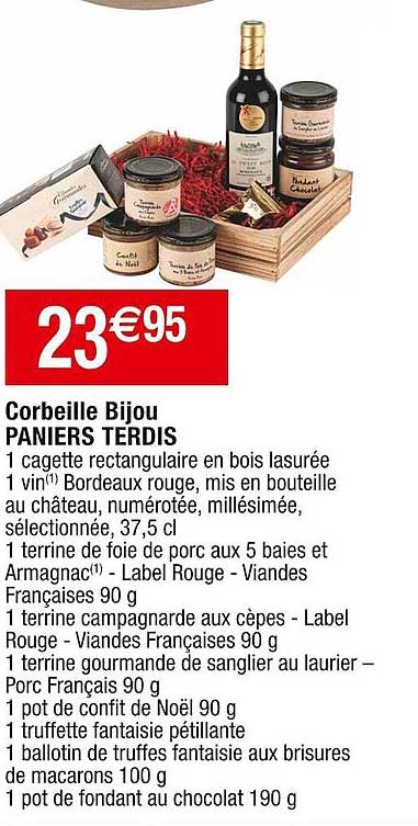 corbeille bijoux paniers terdis