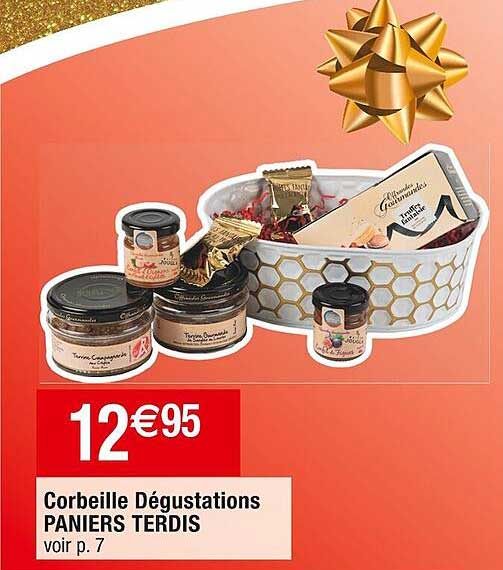 corbeille dégustations paniers terdis
