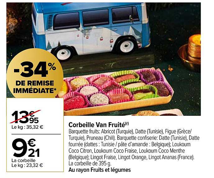 Corbeille Van Fruité