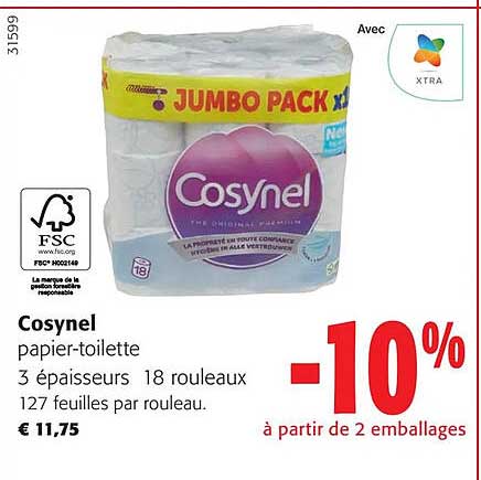 cosynel papier-toilette