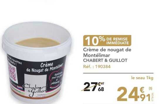 crème de nougat de montélimar chabert & guillot