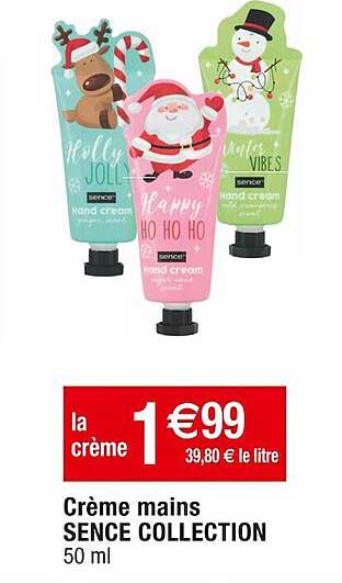 crème mains sence collection