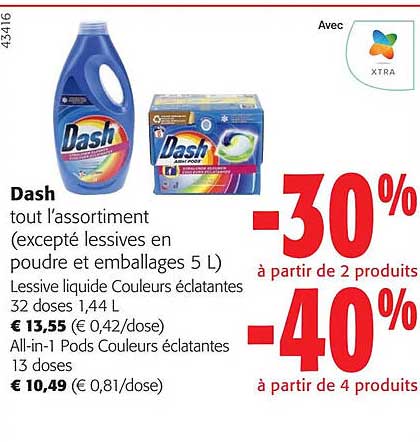Dash Lessive Liquide Ou Allin1 Pods