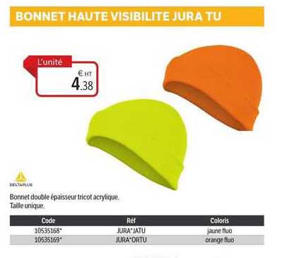 deltaplus bonnet haute visibilite jura tu