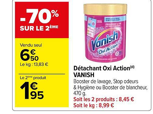 détachant oxi action vanish