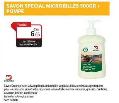 dreumex savon special microbilles