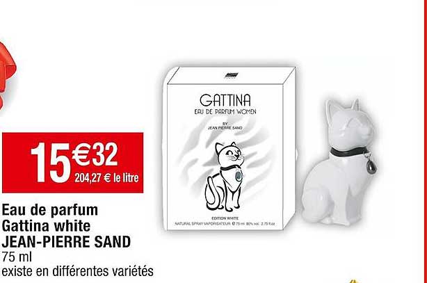 eau de parfum gattina white jean-pierre sand