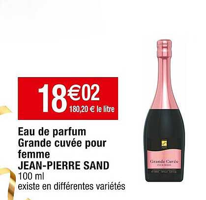 eau de parfum grande cuvée pour femme jean-pierre sand