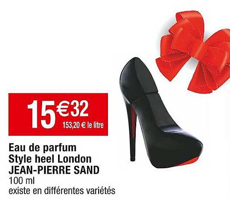 eau de parfum style heel london jean-pierre sand