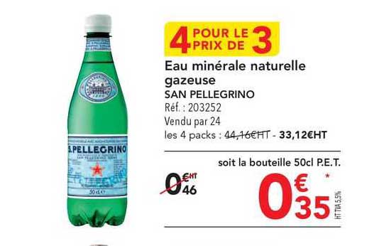 eau minérale naturelle gazeuse san pellegrino