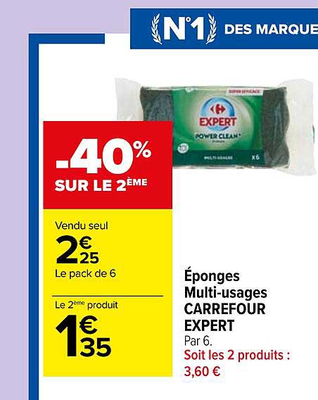 éponges multi-usages carrefour expert
