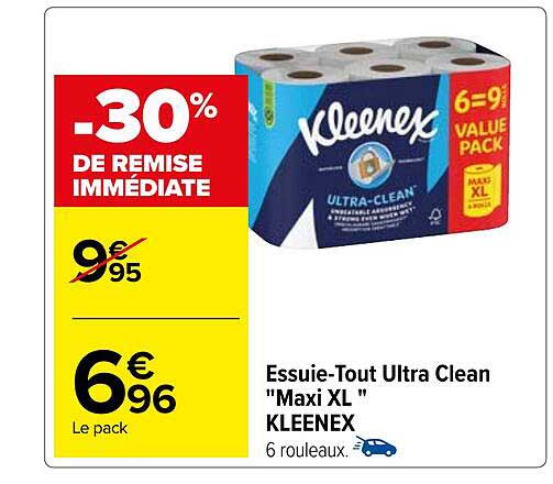 essuie-tout ultra clean "maxi xl" kleenex