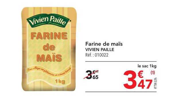 farine de maïs vivien paille