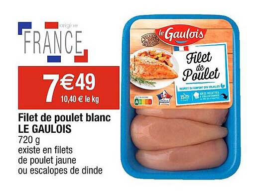 Filet De Poulet Blanc Le Gaulois