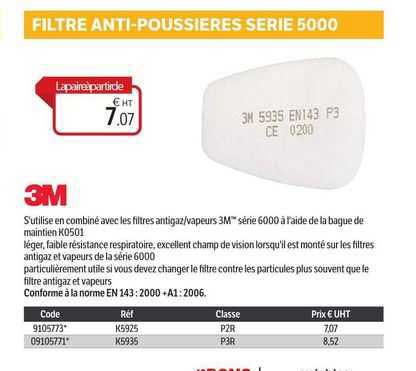 Filtre Anti-poussières Série 5000 3m