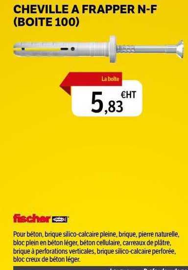 fischer cheville a frapper n-f