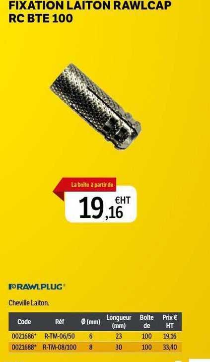 fixation laiton rawlcap rc bte 100