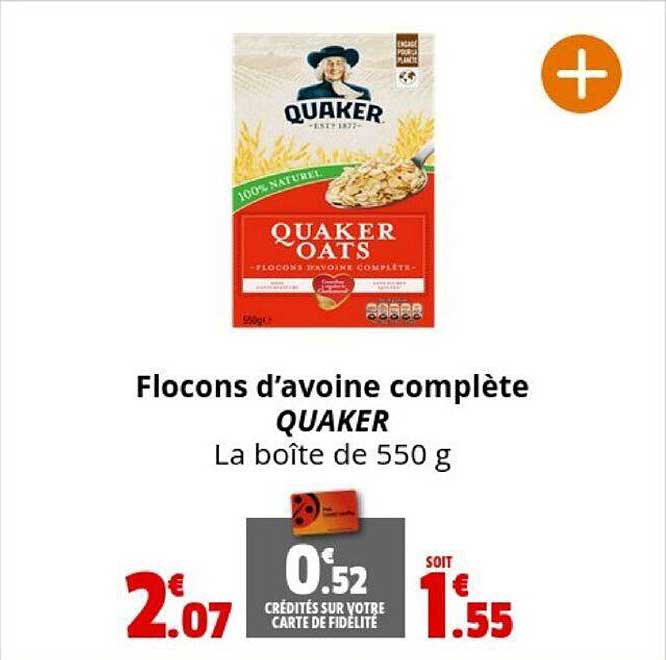 flocons d'avoine complète quaker