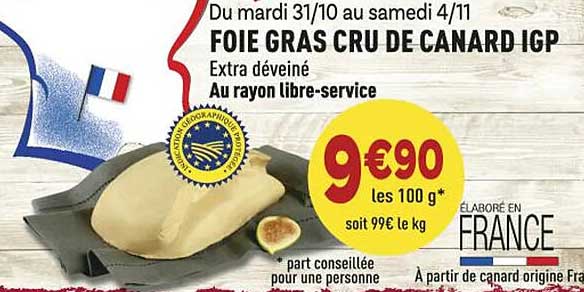 Foie Gras Cru De Canard Igp